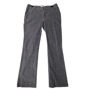 Vintage ST JOHNSBAY Size 12 Gray Straight Fit Secretly Slender Boot Cut Corduroy